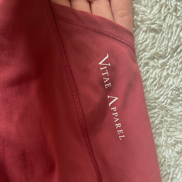 Burgundy Leggings | Vitae Apparel - Picture 2 of 5